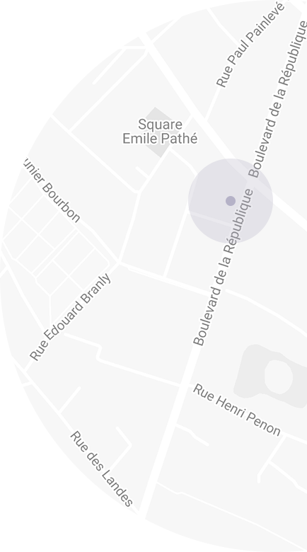 Map positionnement cabinet de Chatou par Elodie Taveneau Ostéopathe D.O à Puteaux et Chatou